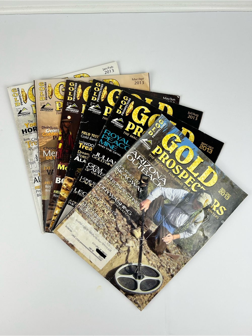 Gold Prospectors 2013 full set 6 magazines Gold, Gem & Treasure Hunting - Picture 1 of 7